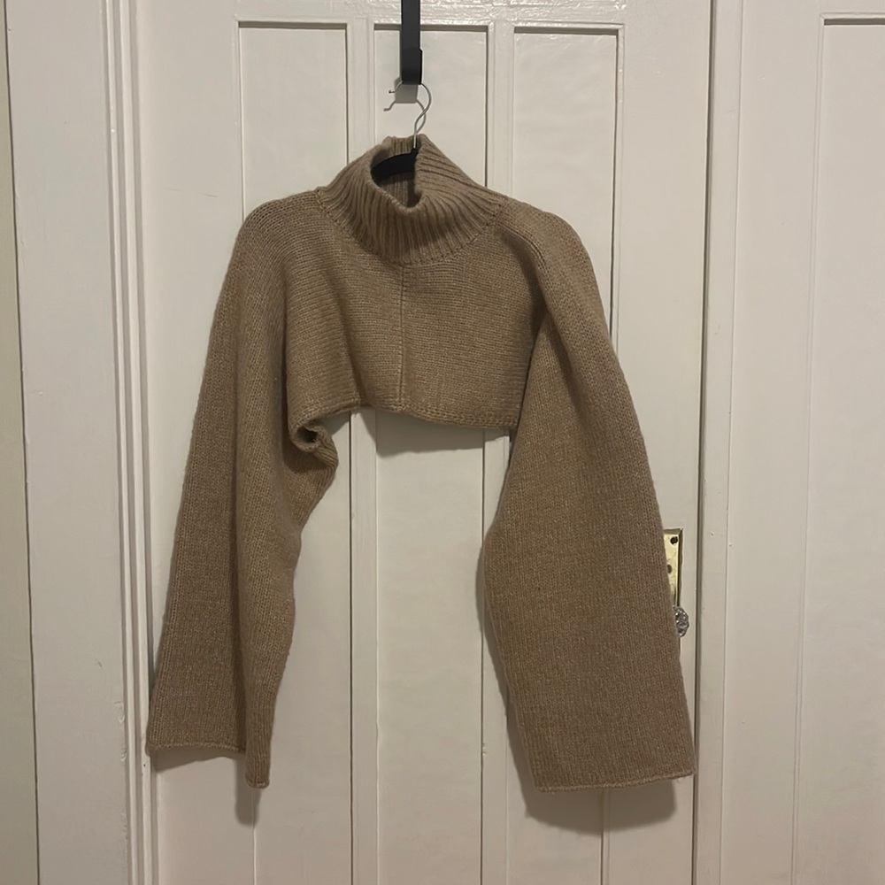 Cropped turtleneck sweater the source unknown